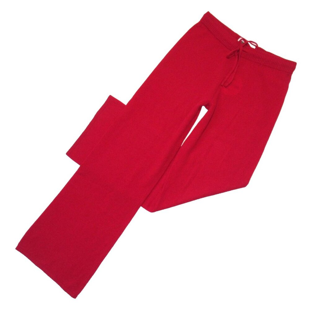 NWT COLORUSH Color Rush Brontie in Cherry Red Cashmere Knit Sweater Pants 1 / S